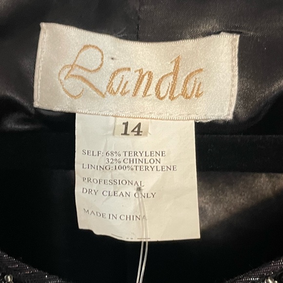 2pc Randa Black Dress - Picture 3 of 4